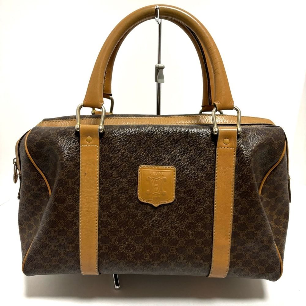 Celine Macadam Pattern Handbag Brown - image 1